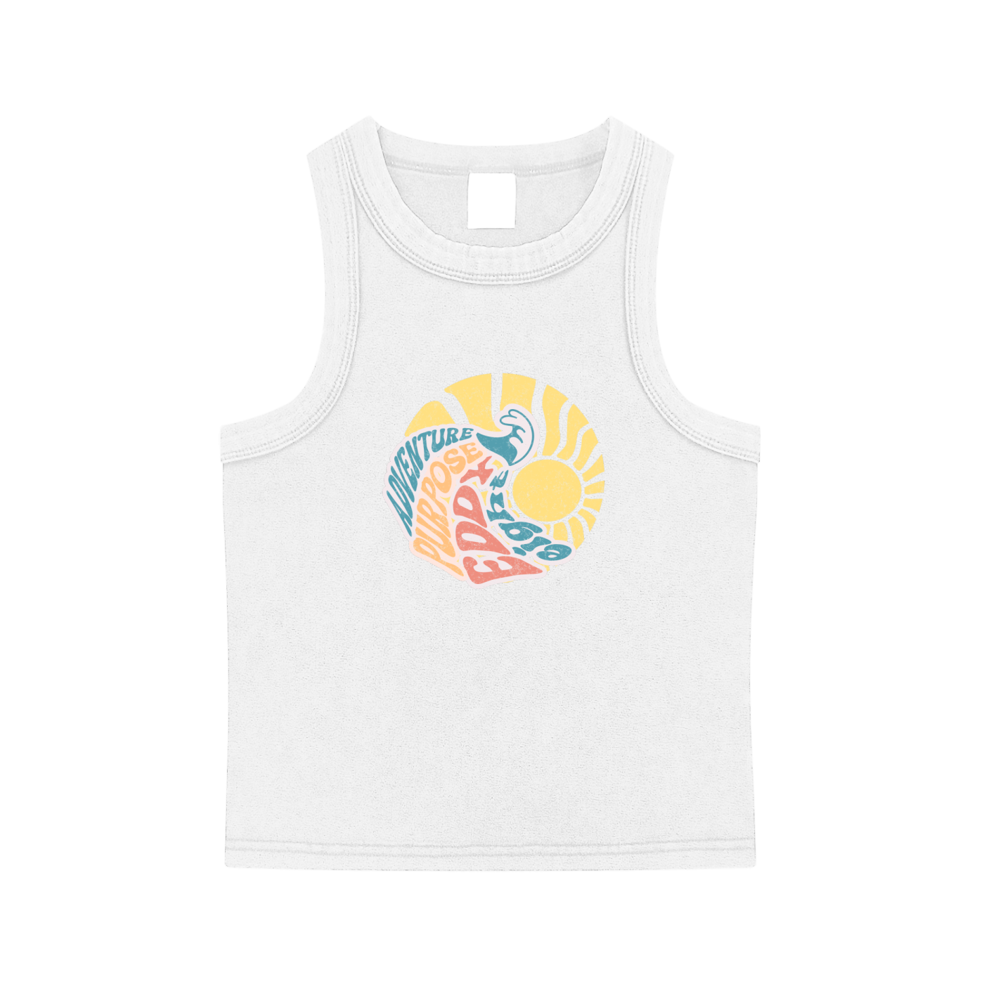 Snow Washed Tank Top~ sun swirl logo